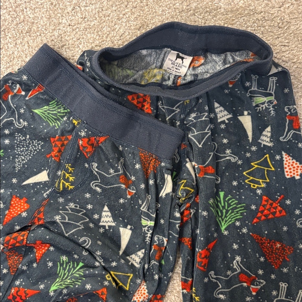 Pair of two Black Dog soft pajama pants